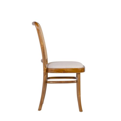 Chaise teck et rotin | Mix & Match - Exotique