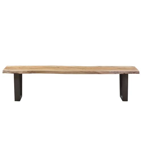 Grand banc bois naturel industriel
