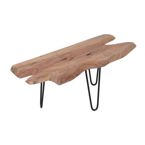 Table basse plateau bois brut racine | Manguier Racine