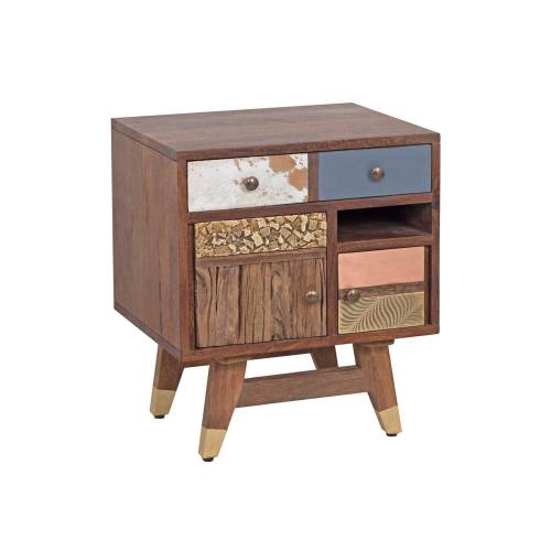 Table de chevet en bois | Manguier Mumbai - Exotique