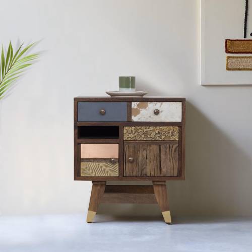 Table de chevet en bois | Manguier Mumbai - Exotique