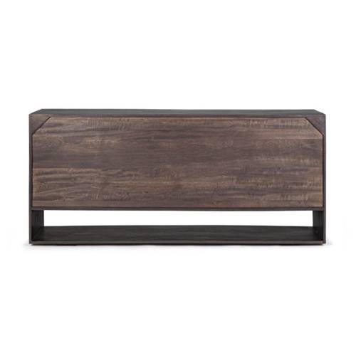 Buffet bas design 4P bois bicolore | Manguier Kabir