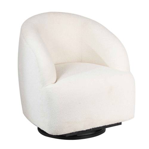 Fauteuil pivotant blanc Gubi