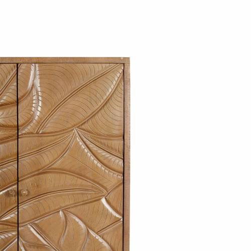 Buffet haut sculpté 2 portes | Manguier Botania - Exotique