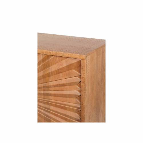Bahut 2 portes sculptées | Manguier Solis - Contemporain