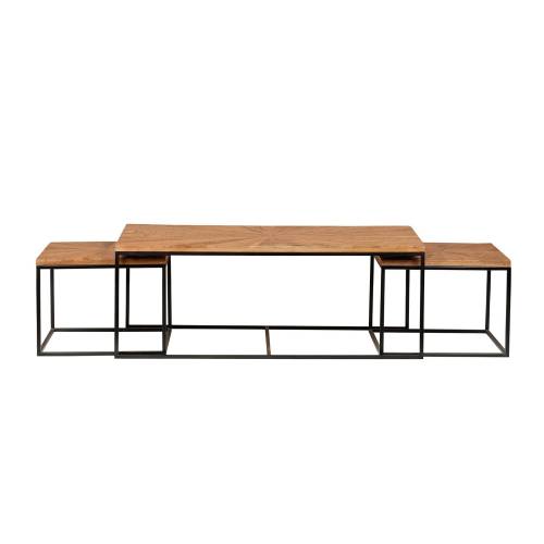 Tables basses rectangulaires gigognes | Manguier Solaris