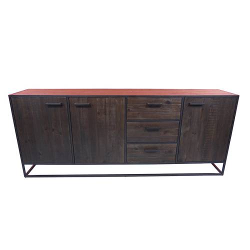 Buffet bas 220 3 portes Bois Recyclé Chicago 