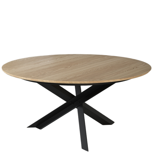 Table de Repas Ronde Conviviale 8 Places | Chêne LIGNART - Contemporain
