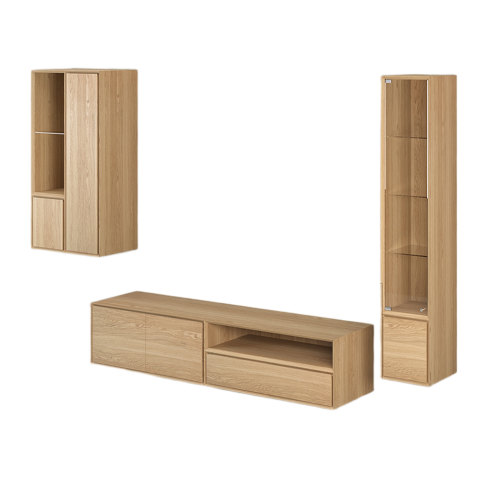 Meuble TV 192 cm 1 Porte 1 Tiroir | Chêne Absolue - Contemporain
