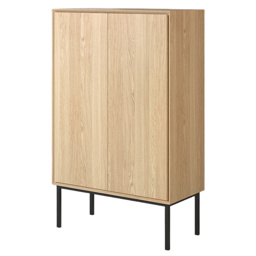 Armoire Portes Bois et Métal | Chêne LIGNART - Moderne