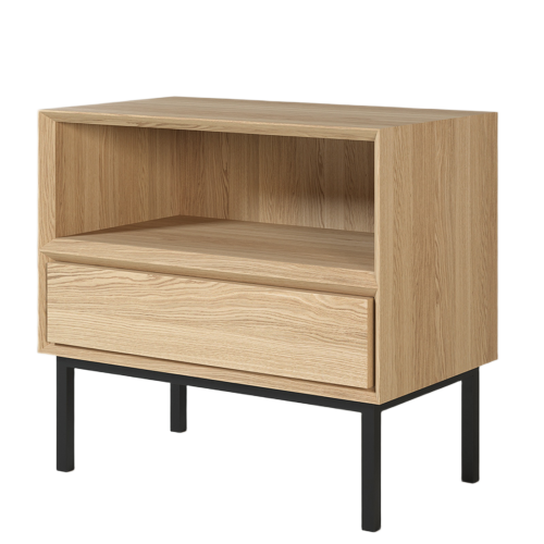 Table de Chevet Niche 60 cm | Chêne Contempory - Contemporain