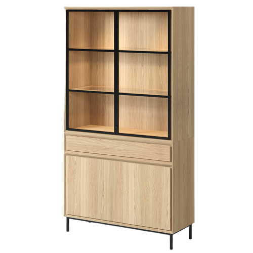 Vitrine 95 cm | Chêne Contempory - Contemporain