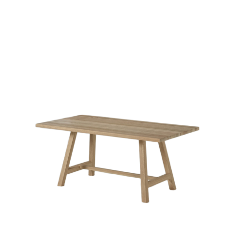 Table Design Pieds Tréteaux Chêne Massif - Design