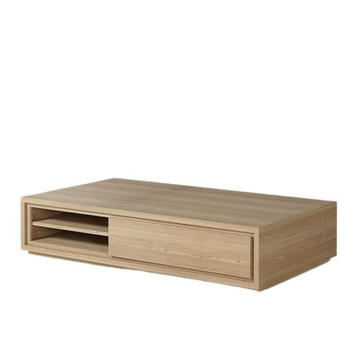 Table Basse Rangement Discret | Chêne LIGNART - Design épuré
