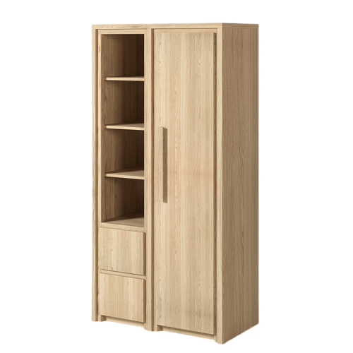 Armoire 2 Portes Tiroir | Chêne Absolue - Contemporain