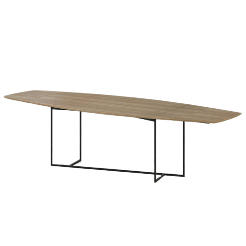 Table Repas Chêne Clair Métal Noir | Chêne LIGNART - Moderne