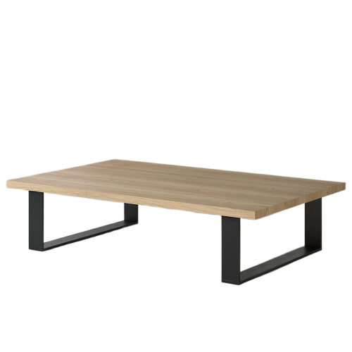 Table Basse Rectangulaire Chêne Pieds Métal | Chêne LIGNART - Style