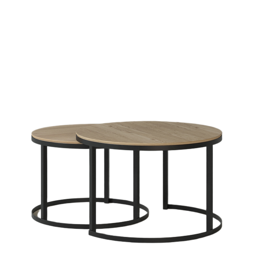 Table Basse Gigogne Ronde 60 cm | Chêne Lignart - Contemporain