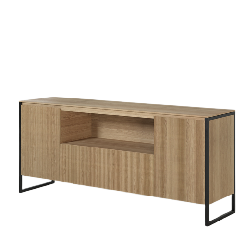 Buffet 2 Portes 1 Tiroir 180 cm | Chêne Contempory - Contemporain