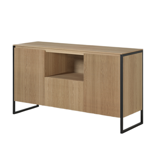 Buffet 2 Portes 1 Tiroir 140 cm | Chêne Contempory - Contemporain