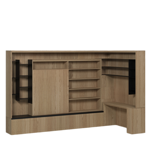 Meuble Étagères Haut Rangement | Chêne LIGNART - Style Intemporel