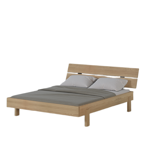 Lit Double Chêne Massif 2 Personnes | Chêne LIGNART - Design