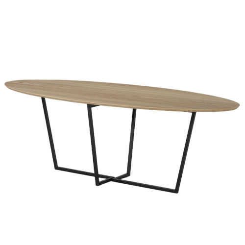 Table Ovale Chêne Massif 8 Places | LIGNART - Contemporain