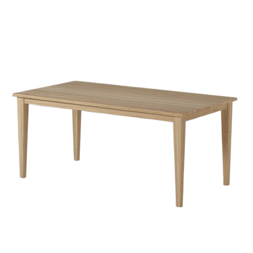 Table Repas Chêne Clair Pieds Fuselés | Chêne LIGNART - Style Naturel