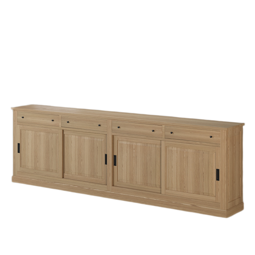 Grande Enfilade 300 cm | Chêne Nantes - Classique chic