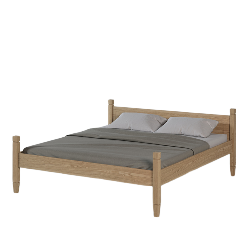 Lit Double Chêne Clair | LIGNART - Design simple