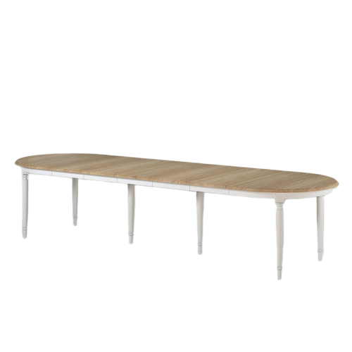 Table de salle à manger ovale bicolore | Chêne LIGNART - Style