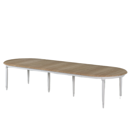 Table Ovale Pieds Blancs | Chêne Nantes - Classique chic