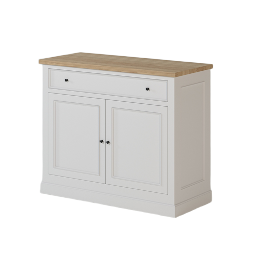 Buffet Moderne Blanc et Chêne Clair - Moderne