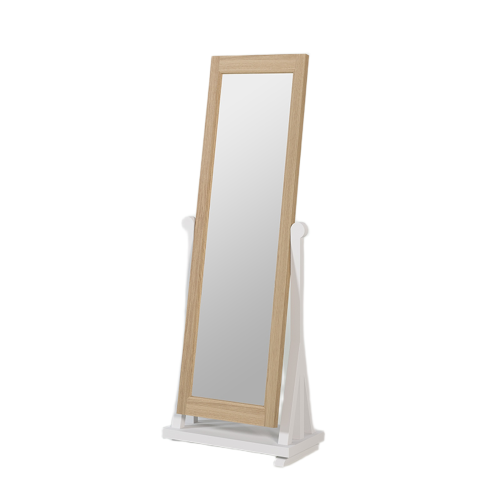 Miroir Sur Pied Chambre | Chêne Nantes - Classique chic