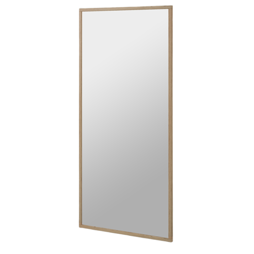 Grand Miroir Vertical LIGNART | Chêne Massif Clair - Contemporain