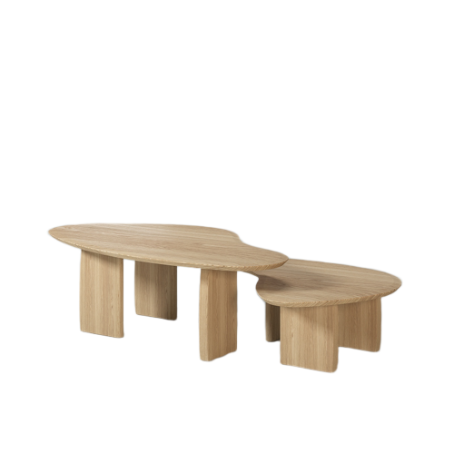Table Basse Organique Moderne Salon | Chêne LIGNART - Contemporain