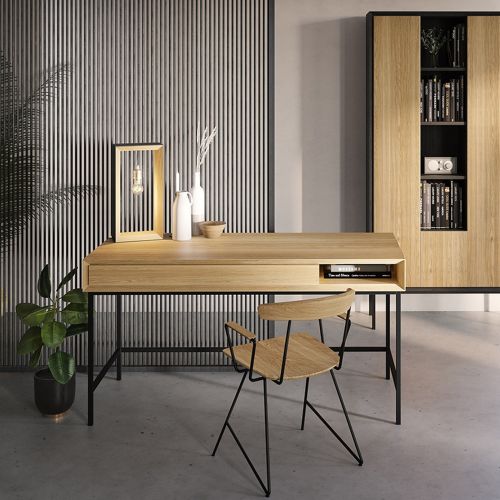 Bureau Niche 150 cm | Chêne Contempory - Contemporain