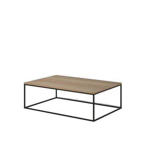 Table Basse Pied Métal 120 cm | Chêne Lignart - Contemporain