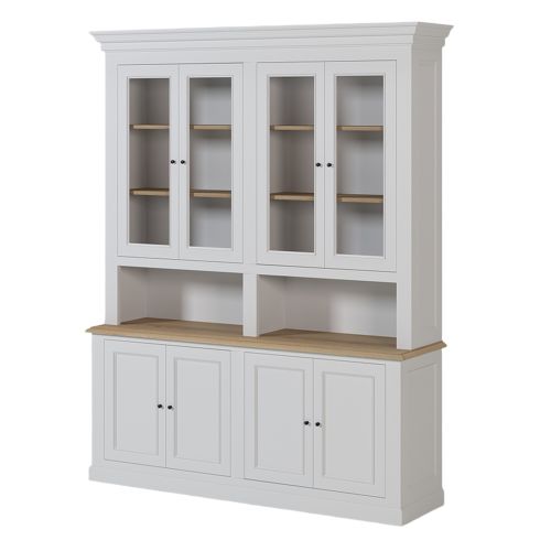 Vaisselier Vitrine Rangement Élégant | Chêne LIGNART