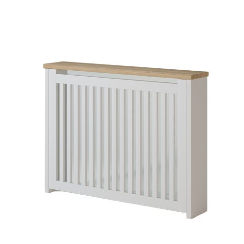 Cache-Radiateur Lattes Blanches | Chêne Nantes - Classique chic