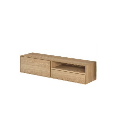 Meuble TV 192 cm 1 Porte 1 Tiroir | Chêne Absolue - Contemporain
