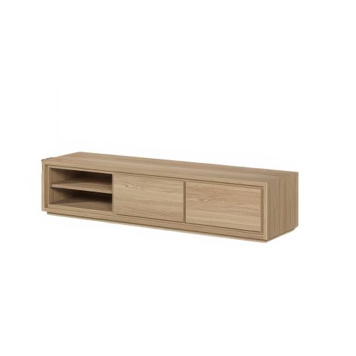 Meuble TV Mural Clair 2 Portes 192 cm | Chêne Absolue - Contemporain