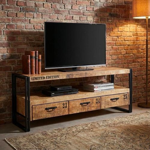 Meuble Tv industriel Factory Acacia