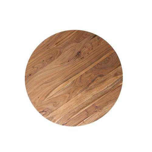 Table basse ronde bois massif | Acacia Luxe - Exotique