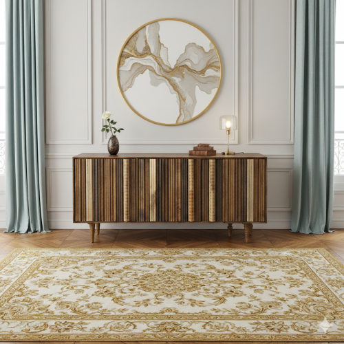 Buffet bas 4 portes multi teintes | Manguier Dali