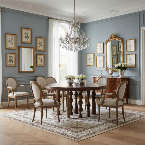 Table de repas ronde 140 cm | Manguier Dali