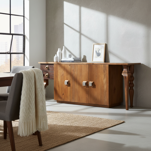 Buffet bas 3 portes 2 tiroirs | Manguier Dali