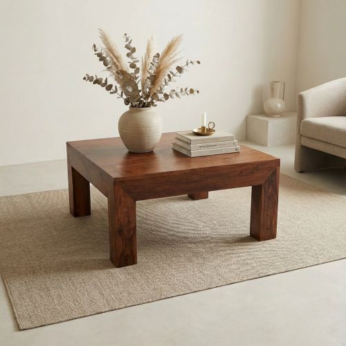 Table Basse Exotique Carrée Palissandre Zen - Exotique