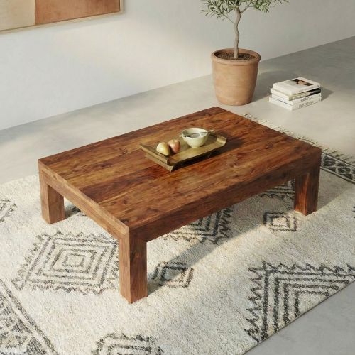 Table Basse Rectangle Bois de Palissandre Zen 130