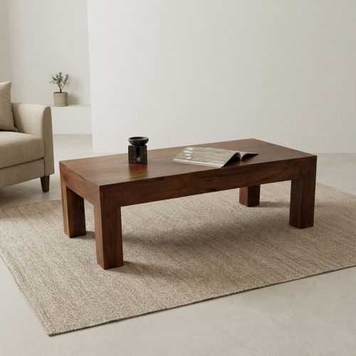 Table Basse Rectangle Bois de Palissandre Zen 120